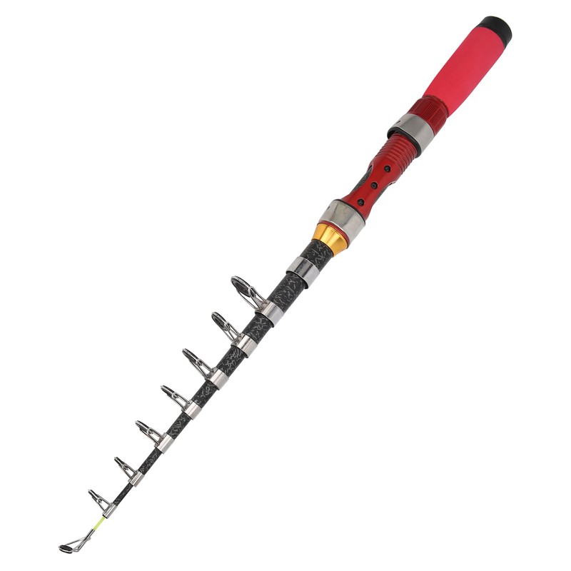 1.9m Portable Rotary Fishing Pole Outdoor Fiberglass Telescopic Casting Fishing