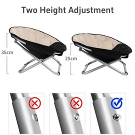 OKONOS Portable Pet Moon Chair Elevated Round Bed for Cats and Small Dogs Indoor and Outdoor