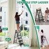Step Ladder 5 Step Folding, OOSOFITT 330 Lbs Load Heavy