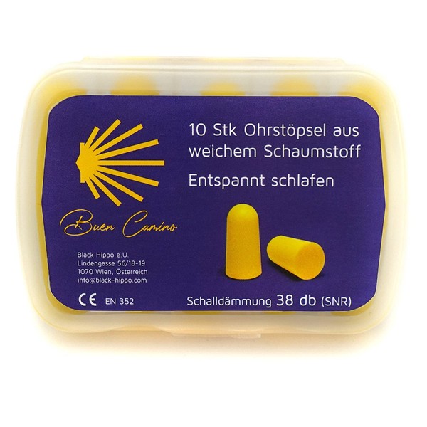 Buen Camino Pack of 10 Ear Plugs | Sleep Quiet