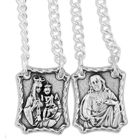 Venerare Our Lady of Mount Carmel Metal Scapular (No Enamel)