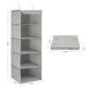 SONGMICS Hanging Closet Organizer, Hanging Storage Shelves, Hanging Closet Shelves,