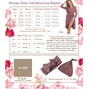 WINROLA Maternity Robe with Matching Swaddle Set, Mommy Me Set