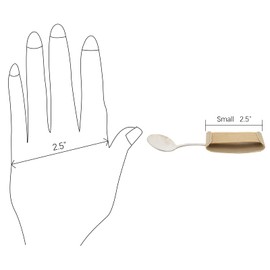 Universal Leather Sleeve with Elastic Band, Holds Utensils or Writing Aids, Makes Eating or Other Activities Easier for Elderly People or People with Grip Weakness, 2-1/2 Inch