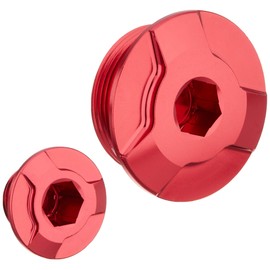 Kitaco 753-1001020 Timing Hole Cap Set (Red) Super Cub 50/110 CT125 Hunter Cub Monkey 125 Grom CB125R Revel 250 etc