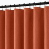 ANRODUO Fall Burnt Orange Extra Long Linen Shower Curtain, 84