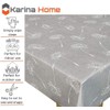 Karina Home Megan Wipe Clean Tablecloth Vinyl PVC (Grey, 140cm