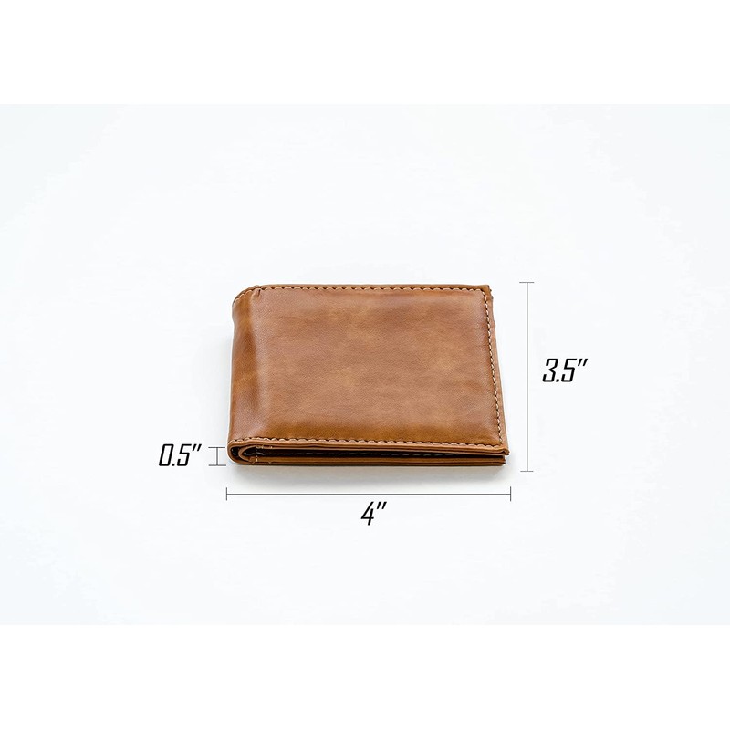 Rico Clemson Tigers Brown Bilfold Wallet with clear ID display