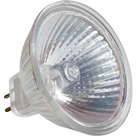 Higuchi MR 8019C - 50 Watt MR16 Halogen Light Bulb, 12 Volts, 60 Degree Wide Flood