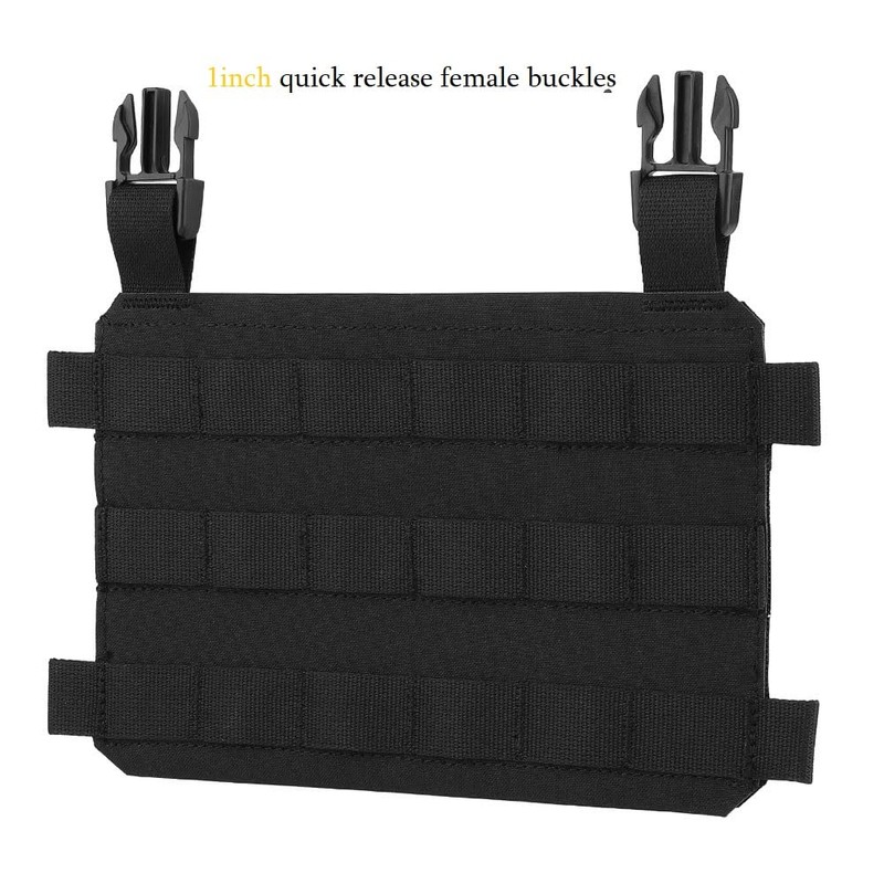 GYDEHUTJ Molle Placard Hoop and Loop Front Flap Hanging Panel