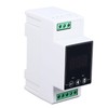 Digital Thermostat 2 Relays Temperature Controller, Rail Installation, Compact and