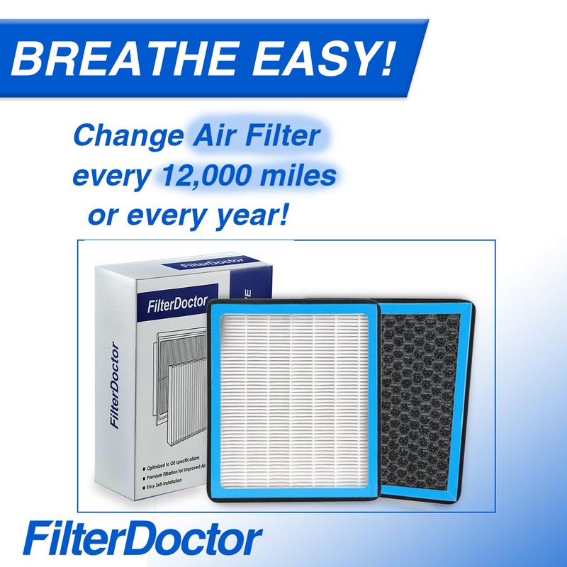 FilterDoctor CF11671 Cabin Air Filter with Activated Carbon Compatible with