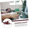 Uonlytech 3pcs Sandpaper Grinding Rollers Rotary Tool Sanding Drum Mandrels
