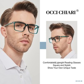 OCCI CHIARI 4.0x Big Frame Reading Glassses Men Lightweight Readers 1.0 1.25 1.5 1.75 2.0 2.25 2.5 2.75 3.0 3.5 4.0 5.0 6.0