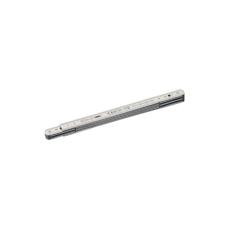 BMI 96153121 (Aluminium Folding Ruler Silver, 1 m, Link Thickness
