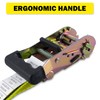 Autofonder 4pcs 1-1/2 x 15 ft Heavy Duty Ratchet Cargo