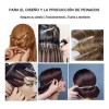 60pz Pinza Perforada Para Cabello Tipo Pico De Garza Acero