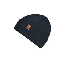 Bickley + Mitchell Cuffed Knit Beanie Navy, One Size