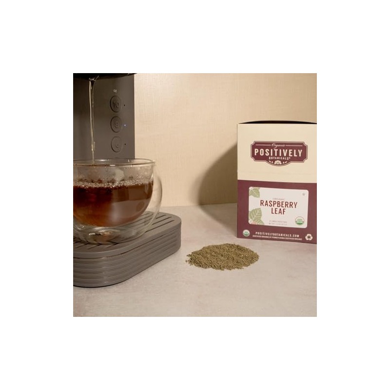 Organic Positively Botanicals Company, Raspberry Leaf, K-Cup Compatible, 24 Pods