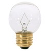 Satco S3838 120V Medium Base 25-Watt G16.5 Light Bulb, Clear