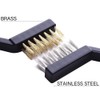 SKYPIA 6pcs Mini Wire Scratch Handle Masonry Brush Set for