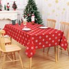 Hapterouse Christmas Tablecloth Wipe Clean Table Cloth Water Resistant Table