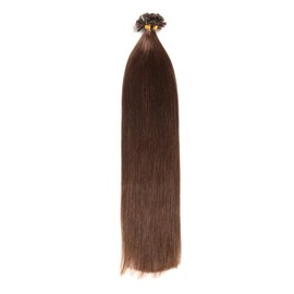 100 x 0.5 g x 45 cm Dark Brown No. 2 Straight Indian Remy Human Hair U-tip Extensions with Accessories