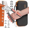 Heavy Duty Snap Fastener Tool with Case, Button Snap Replacement