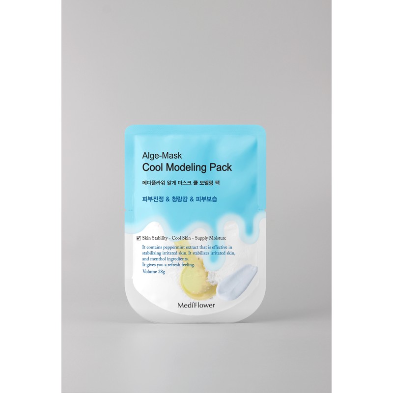 Mediflower Medi Flower Diatomaceous Earth Algae Mask Disposable Modeling Pack