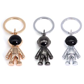 USHXVG 3 Pieces Astronaut Keychain and Pendant Set - Car Accessories, Metal Pendants, Cool Gifts for Men and Women, Bag Decorations, DIY