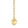 B&P Lamp® Antique Style Acorn Pull Chain, Unfinised Brass