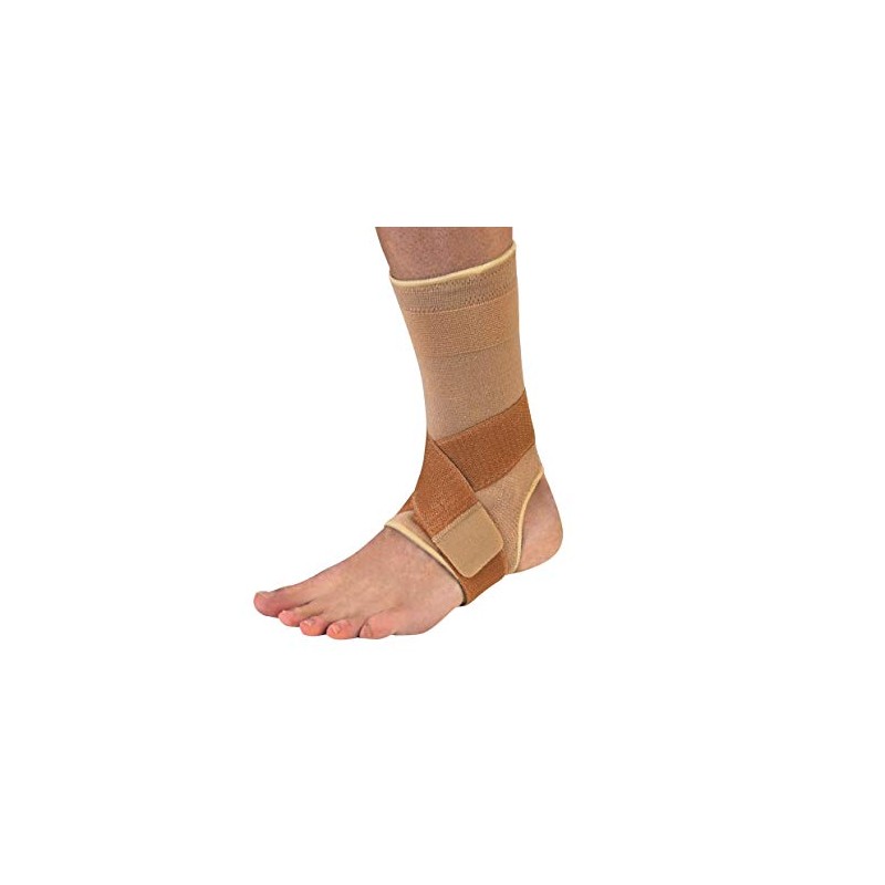 Rekordsan Elasticated Double Strength Beige Ankle Brace Size 4 -