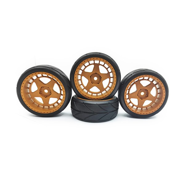 VICRAZZE 65mm Rubber Tires Flat Running Tire Plastic Wheel Carnival