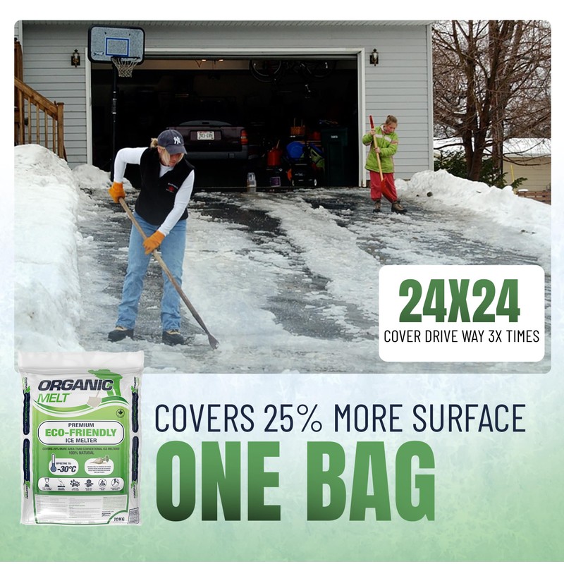 Organic Melt Premium Granular Ice Melt is a eco Friendly