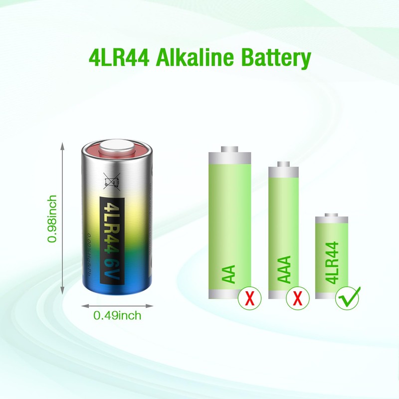 EBL 6 Volt Battery 4LR44 Dog Collar Batteries (10 Pack)