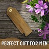 Vimfashi Wooden Beard Moustache Combs Folding Pocket Carving Hair Comb
