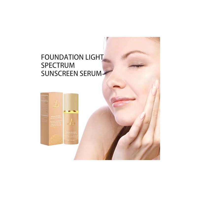 2PC Foundation 4 In 1, Base de Maquillaje Alta Cobertura,