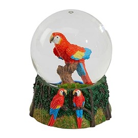Ravensden Parrot Snow Globe 8cm