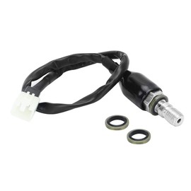 Motorcycle Hydraulic Brake Light Switch Straight - M10X1.25 Universal Motorbike Oil Hose Hydraulic Pump Rear Brake Light Switch Line Pressure Light Switch(Straight Head)