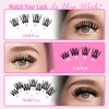 CALAILIS Lash Clusters Wispy 3D Fluffy Cluster Eyelash Extensions 72Pcs