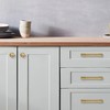 khtumeware 6 Pack Brushed Brass Cabinet Pulls 6 Inch(152MM) Hole