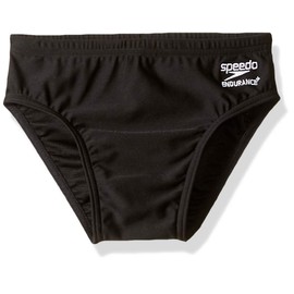 Speedo Boy's Brief Endurance+ Solid Youth Swimsuit, Speedo Black, 28 US