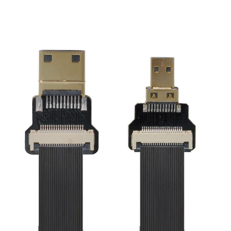 chenyang CYFPV - Cable plano de extensión micro HDMI a