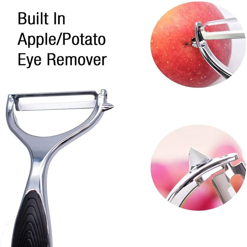 Potato Vegetable Peeler for Kitchen - Premium Stainless Steel Y