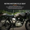 Black Vintage Cafe Racer Hump Seat Retro Saddle For CB