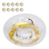 10pcs Round Gold Sequins Inflatable Drink Cup Holders Swimming Pool