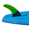 UPSURF Surfboard Single Fins Fiberglass Longboard Green Honeycomb+Carbon 8Inch Surfing