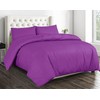 Sapphire Collection Plain Duvet Cover With Pillow Case Non Iron