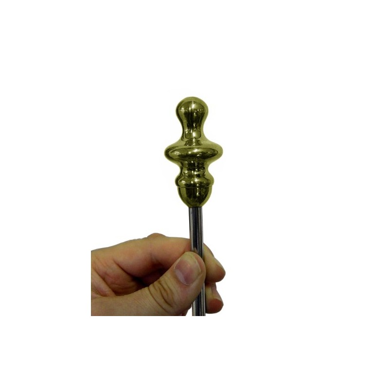 Black Country Metal Works Polished Brass 'Urn' Tiller Pin