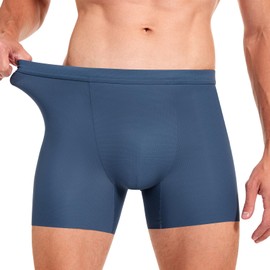 Daytain Mens Padded Boxer Briefs Tummy Control Dark Blue